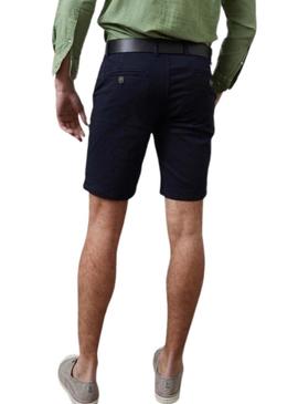 Bermudas Altonadock básicas azul marino para homem.