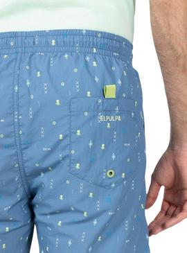 Roupa de banho El Pulpo Essenciais Azul para Homem