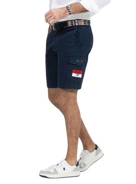 Bermudas El Pulpo Patch Carga Marinha para Homem