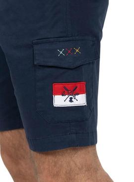 Bermudas El Pulpo Patch Carga Marinha para Homem