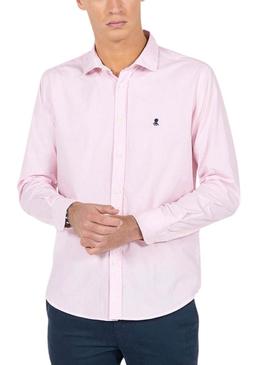 Camisa El Pulpo Microraya Rosa Para Homem