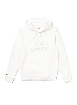 Sweat Capuz com logotipo da Lacoste Branco Homem