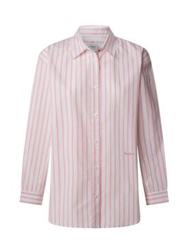 Camisa Pepe Jeans Artemisa listrada rosa para mulher.