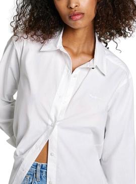 Camisa Pepe Jeans Agnes branca para mulher.