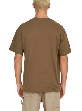 Camisa Only and Sons Derek Relaxed marrom para homem.