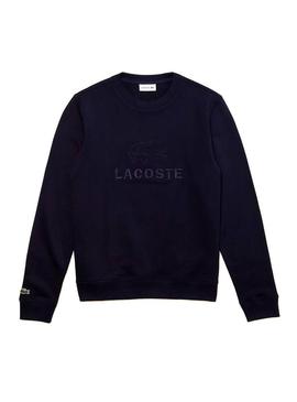 Logotipo marinho bordado Sweat Lacoste para Homem