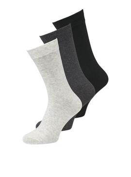 Pack 3 Meias Jack and Jones Rafael para homem.