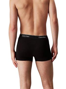 Pack 3 cuecas Calvin Klein pretas e vermelhas para homem
