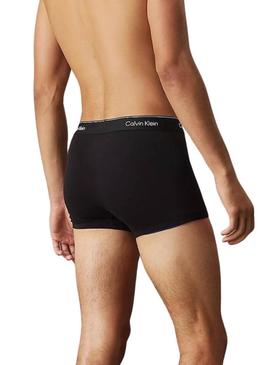 Pack 3 cuecas Calvin Klein preto cintura preta para homem