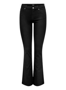 Calça de ganga Only Blush Flared preta para mulher
