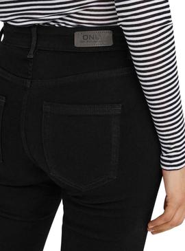 Calça de ganga Only Blush Flared preta para mulher