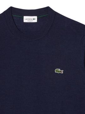 Camisola básica marinha Lacoste para homem.