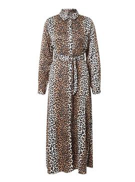 Vestido Only Jane leopardo midi para mulher