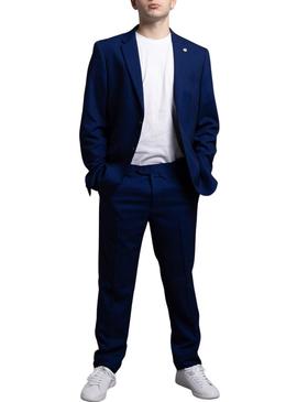 Calça de fato Klout 238 azul para homem.