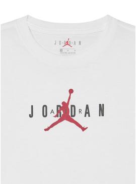 Camiseta Jordan Jumpman branca para menino e menina