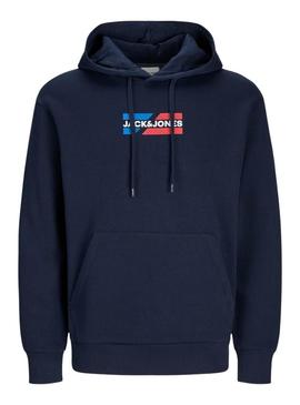 Moletom Jack and Jones Corp azul marinho para homem.