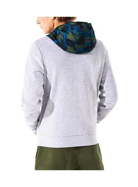 Sweat Lacoste Sport Capa de contraste Cinza Homem