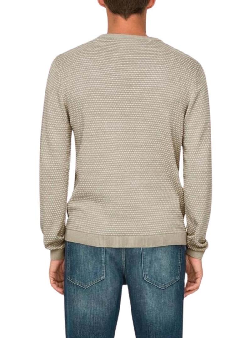 Camisola Only and Sons com estrutura de abas bege para homem
