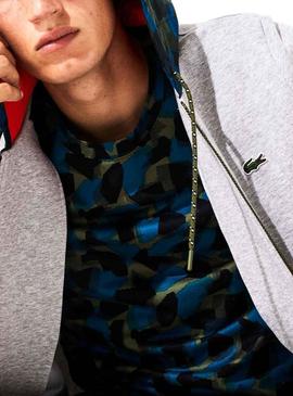 Sweat Lacoste Sport Capa de contraste Cinza Homem