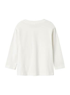 Camiseta Name It Thorhim branca para criança.