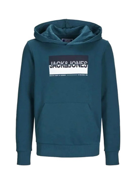 Camiseta Jack and Jones Nolan Turquesa para menino