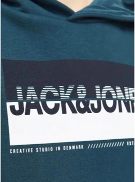 Camiseta Jack and Jones Nolan Turquesa para menino