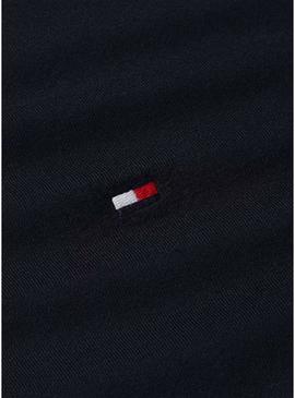 Camiseta Tommy Hilfiger Essential azul marinho para homem.