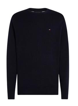 Camisola Tommy Hilfiger Core Essential azul marinho para homem.