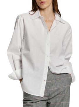 Camisa Pepe Jeans Bego branca para mulher.