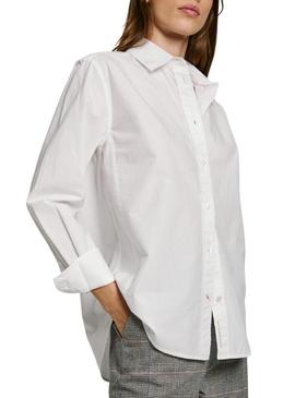 Camisa Pepe Jeans Bego branca para mulher.