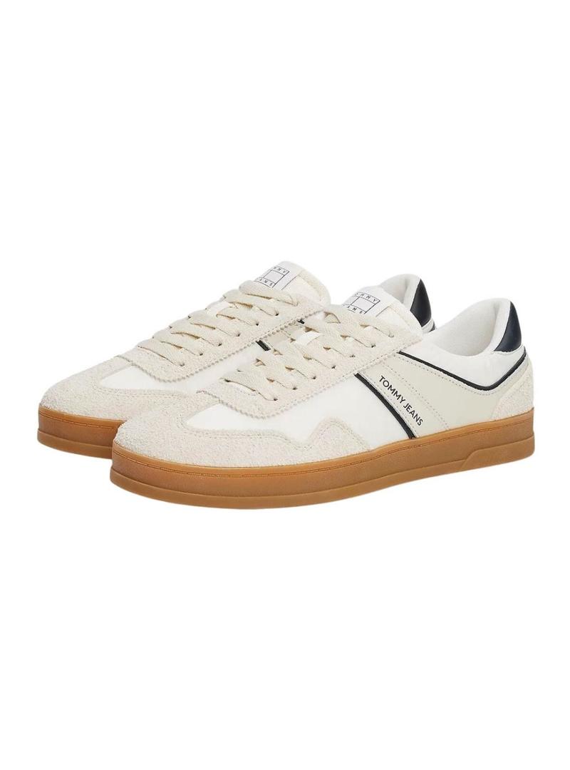 Sapatilhas Tommy Jeans The Greenwich Mix brancas para homem