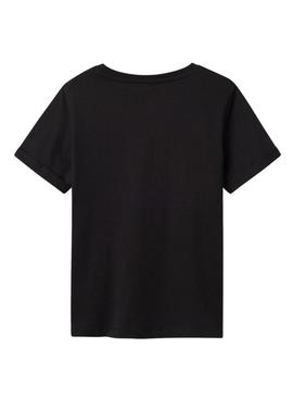 Camiseta Name It Tantan preta para menino.
