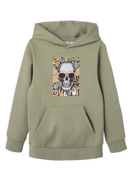 Moletom Name It Tected verde para menino.