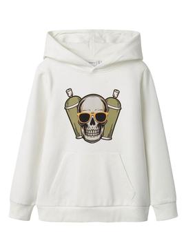 Moletom Name It Tected branco para menino.