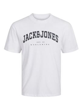Camisa Jack and Jones Caleb branca para criança.