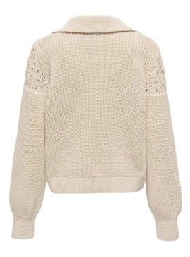 Camisola apenas Meryl bege para menina