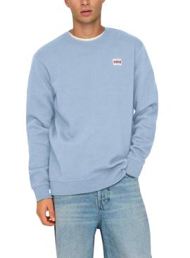 Moletom Only and Sons Dawson azul para homem