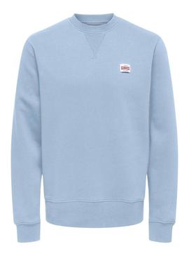 Moletom Only and Sons Dawson azul para homem
