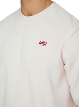 Moletom Only and Sons Dawson bege para homem.