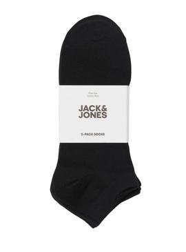 Pack de meias Jack and Jones Clouis preto para homem