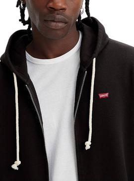 Moletom Levis The Original Zip preto para homem