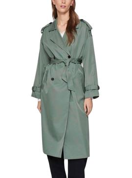 Trench Vila Viaddison verde para mujer - Sobretudo Vila Viaddison verde para mulher.