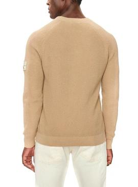 Jersey Calvin Klein Jeans Easy bege para homem