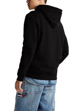 Moletom Tommy Jeans DNA preto para homem.