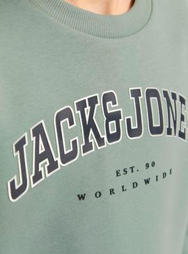 Moletom Jack and Jones Caleb verde para homem.