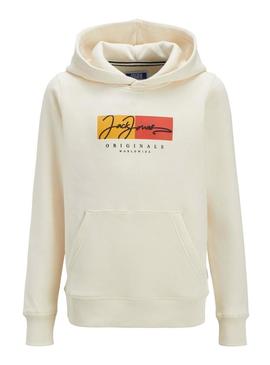 Moletom Jack and Jones Frederiksberg bege para crianças.