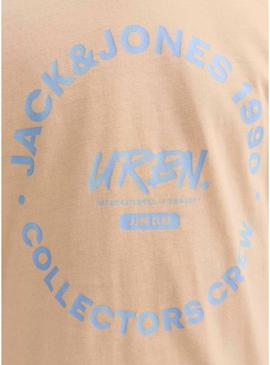 Camiseta Jack and Jones Simon laranja para criança