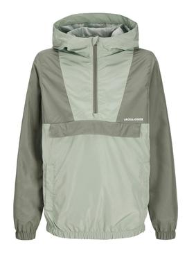 Corta-vento Jack and Jones Packable verde criança