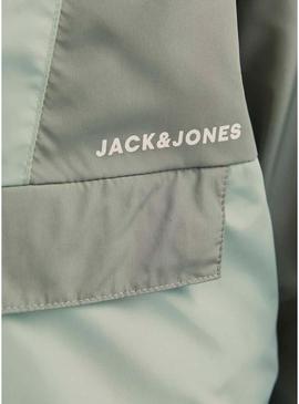 Corta-vento Jack and Jones Packable verde criança