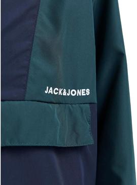 Corta-vento Jack and Jones Packable marinho criança